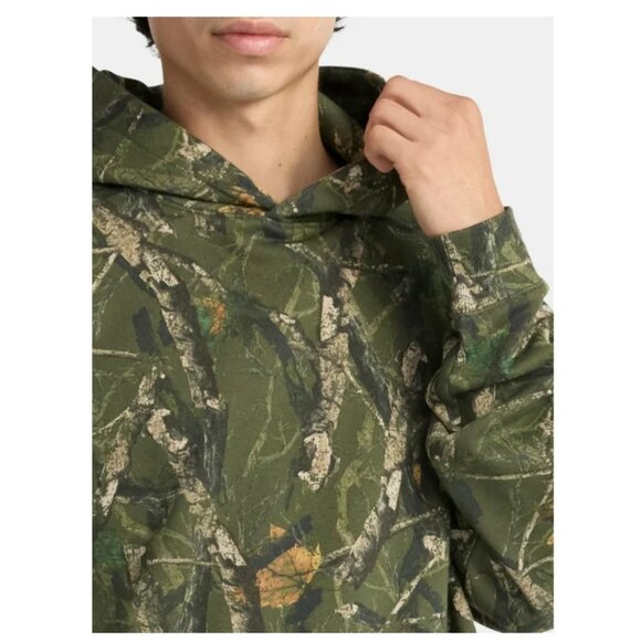 No Boundaries Oversized Hoodie with Long Sleeves, Men's & Big Men's, Large, Camo - Picture 4 of 4